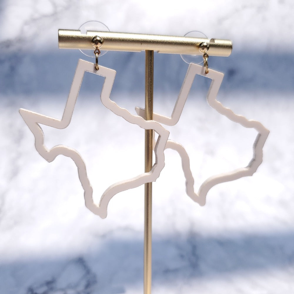 Texas Earrings - White
