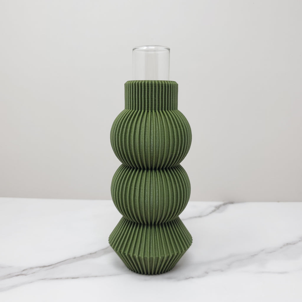 Bud Vase, Olive Green