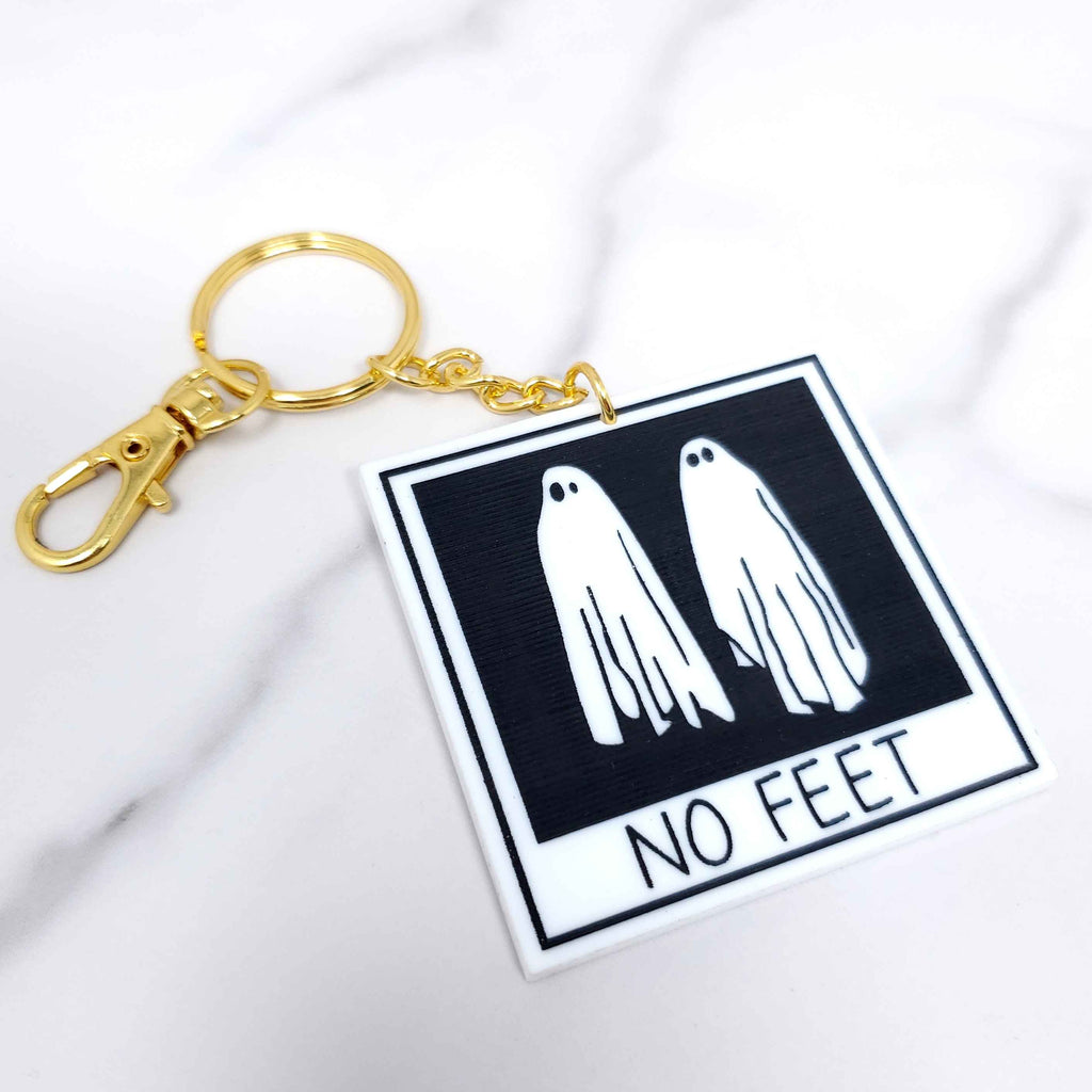 No Feet Ghost Key Chain