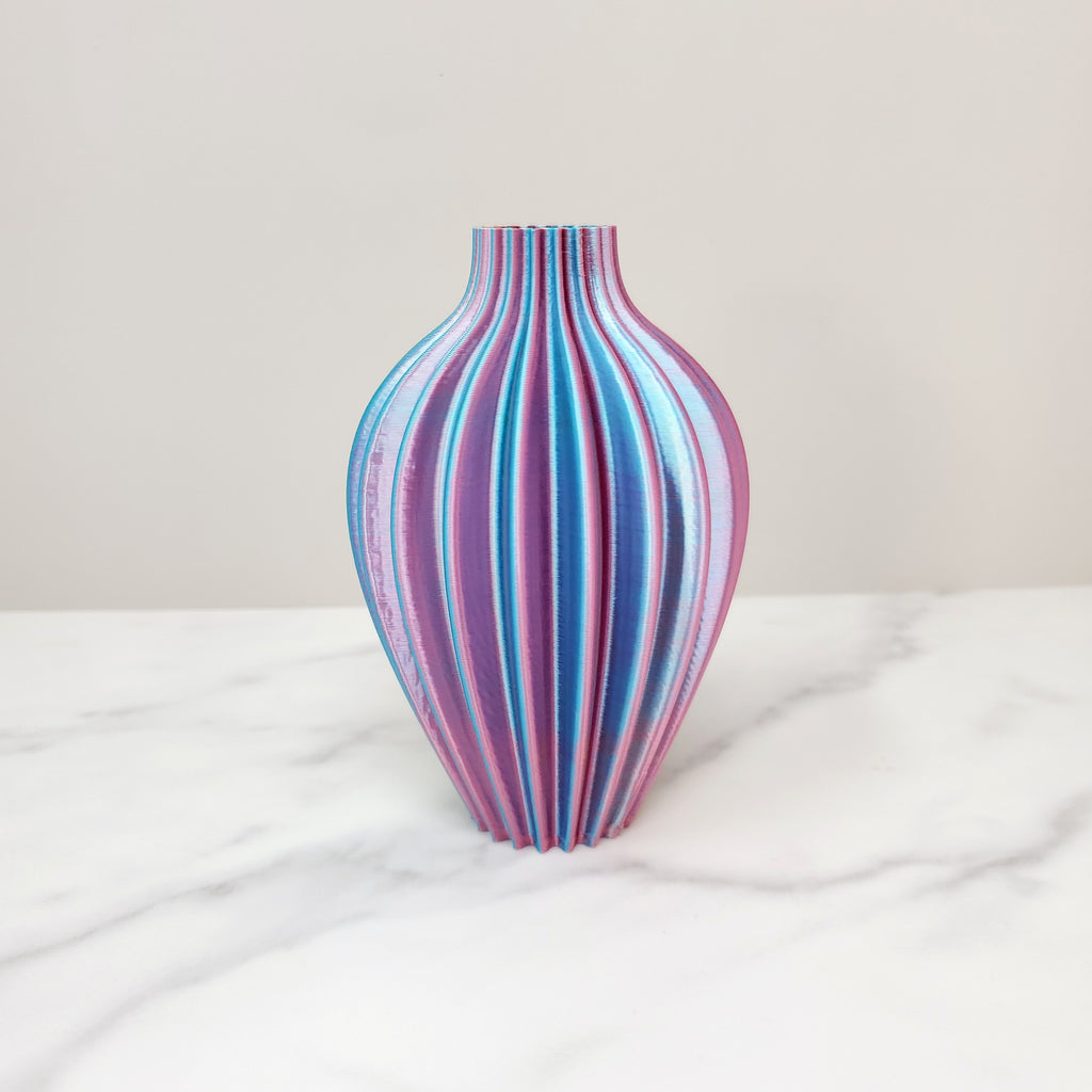 Small Vase, Pastel Rainbow