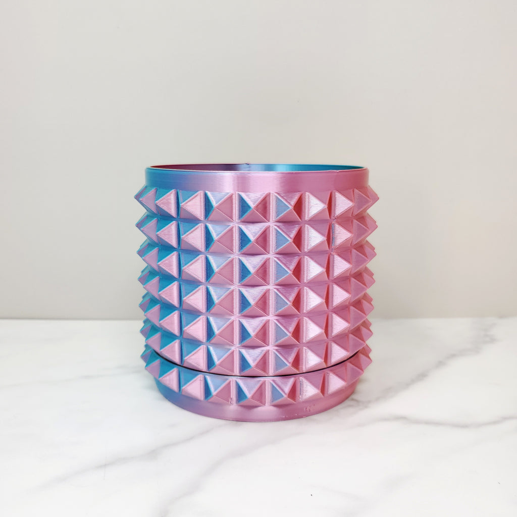 4" Self-Watering Planter, Pastel Rainbow