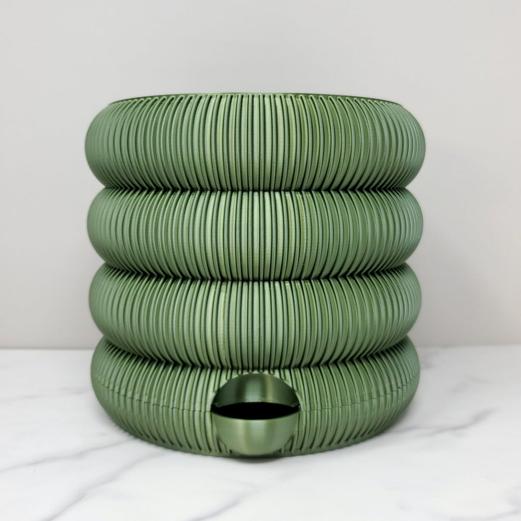 6" Self-Watering Planter, Olive
