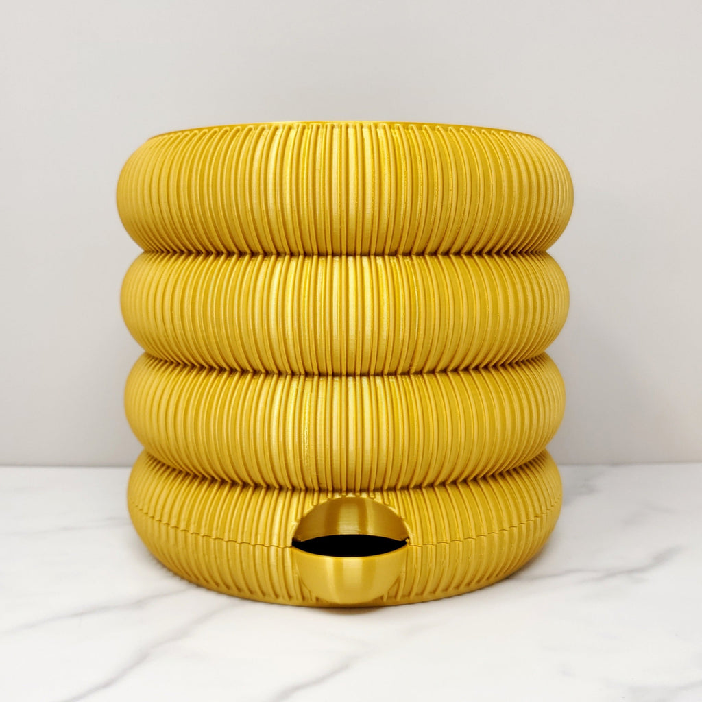 6" Self-Watering Planter, Gold