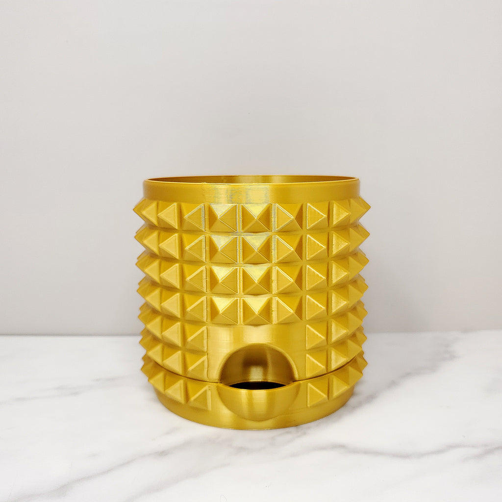 4" Self-Watering Planter, Gold