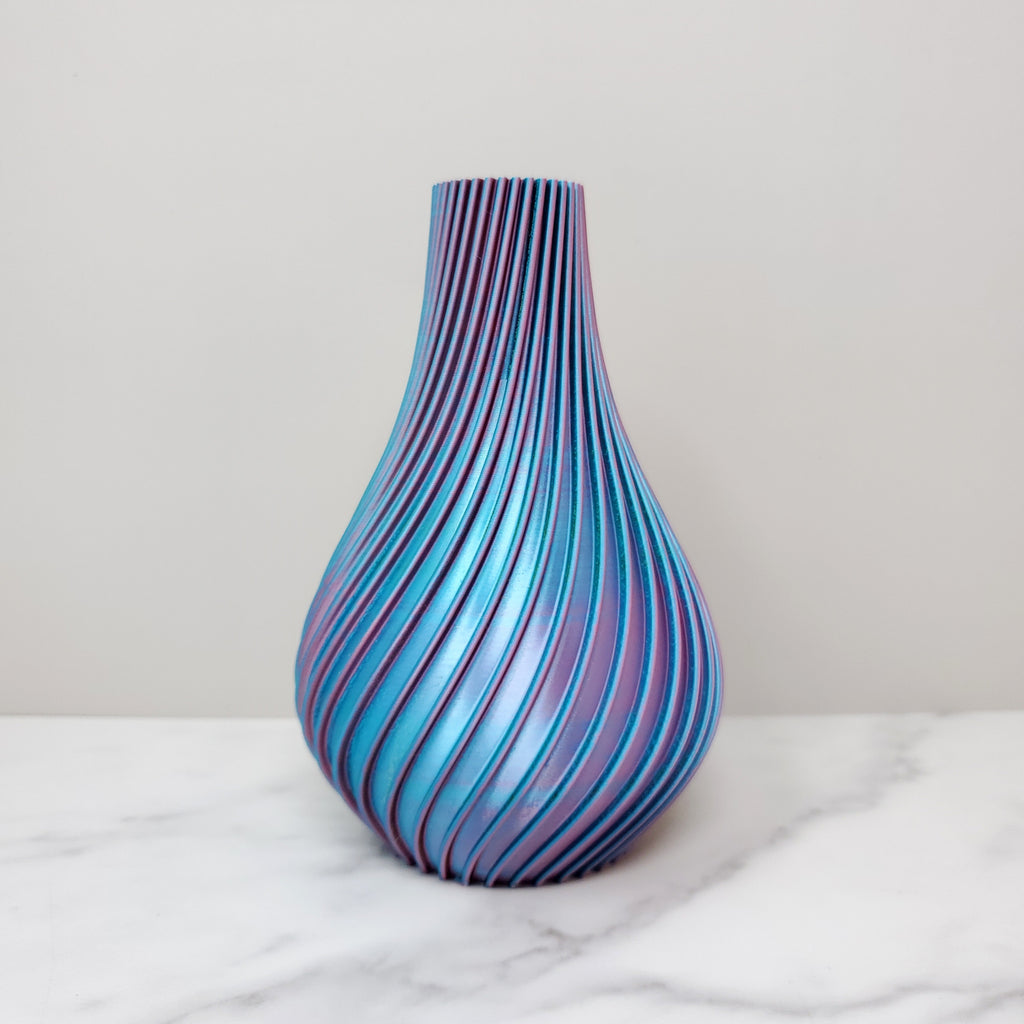 Medium Bulb Vase, Pastel Rainbow