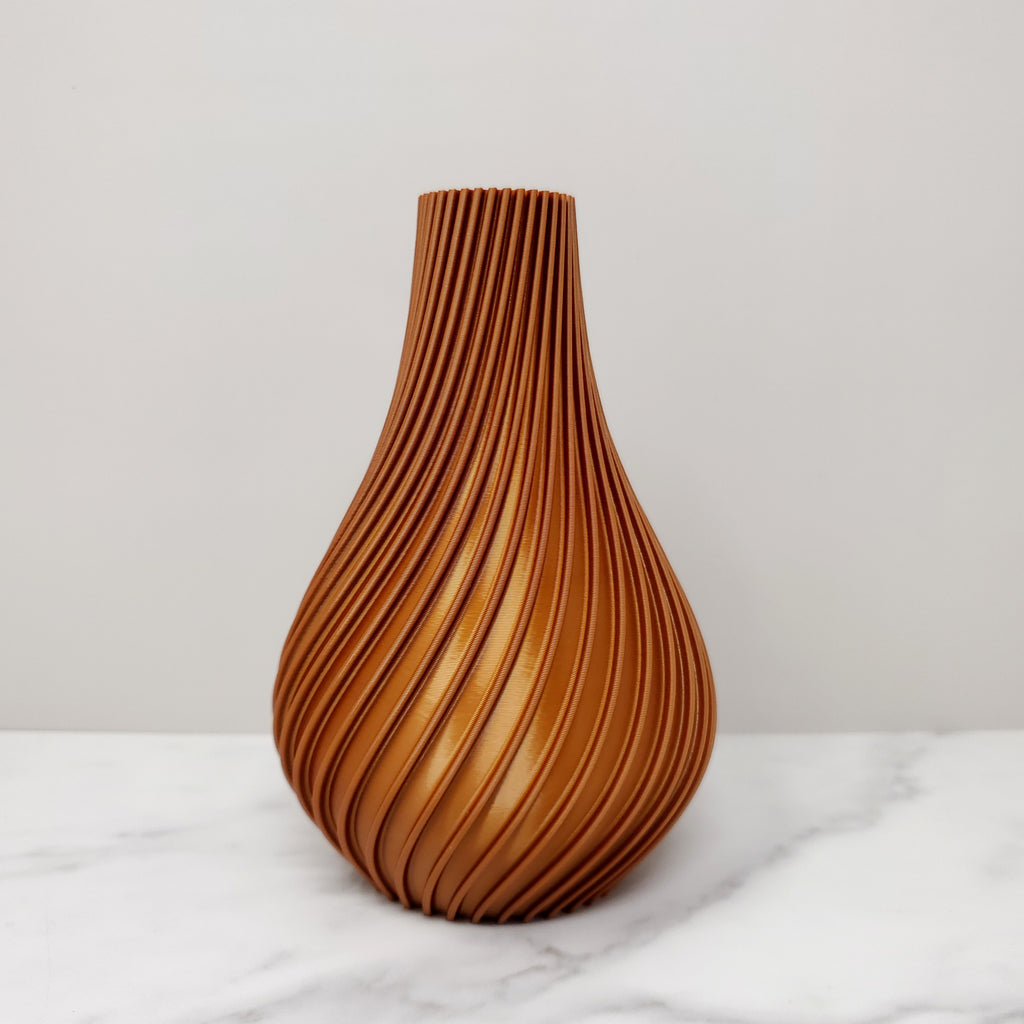 Medium Bulb Vase, Bronze