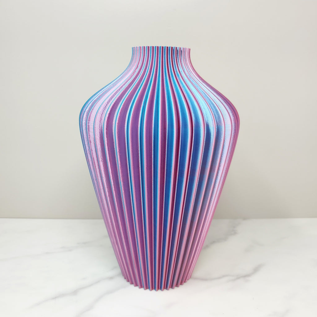 Extra Large Vase, Pastel Rainbow