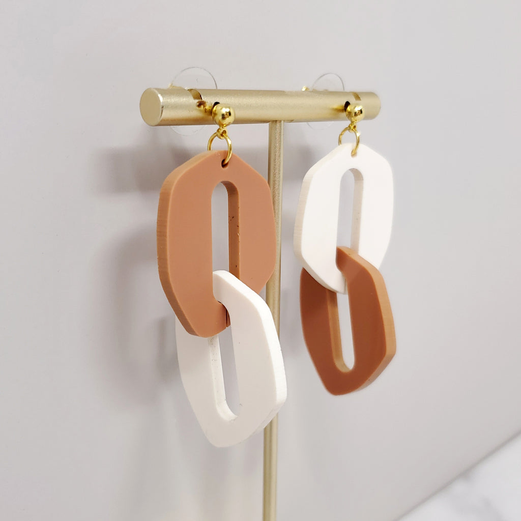 Oval Link Earrings