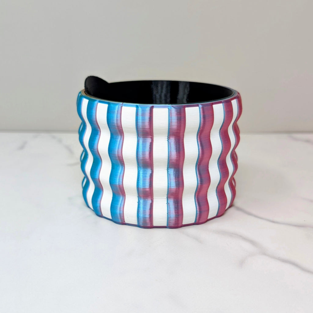 4" Stripes Planter, Pastel Rainbow