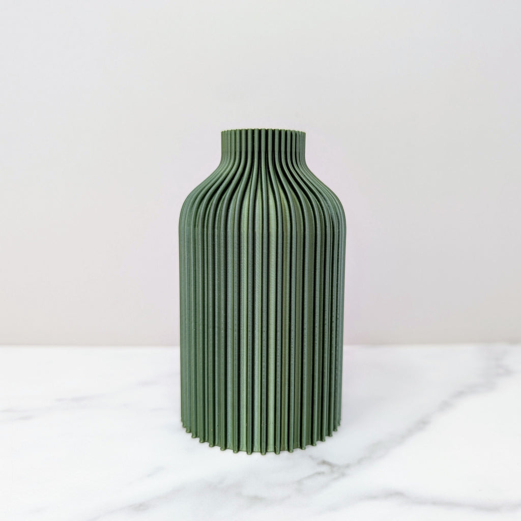 Small Bottle Vase, Olive