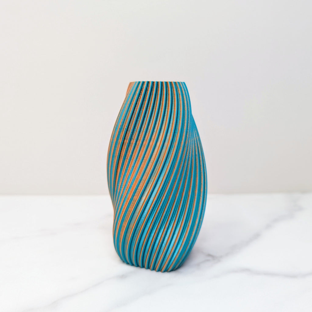Small Twist Vase, Dusk to Dawn
