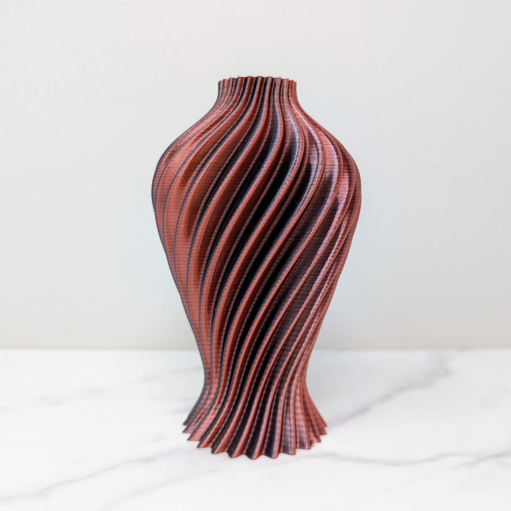 Medium Spiral Vase, Dark Phoenix