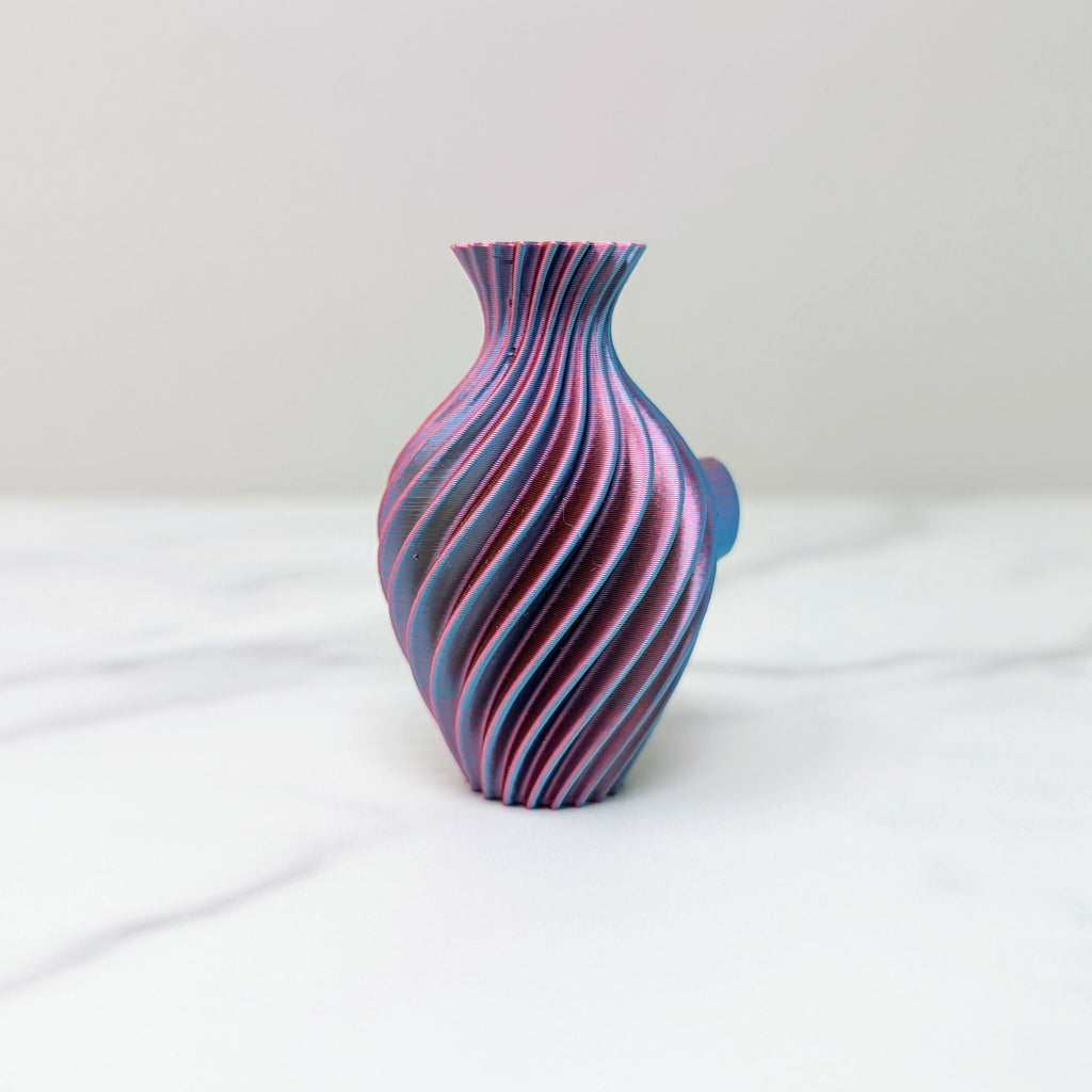 Vase Magnet - Spiral, Pastel Rainbow