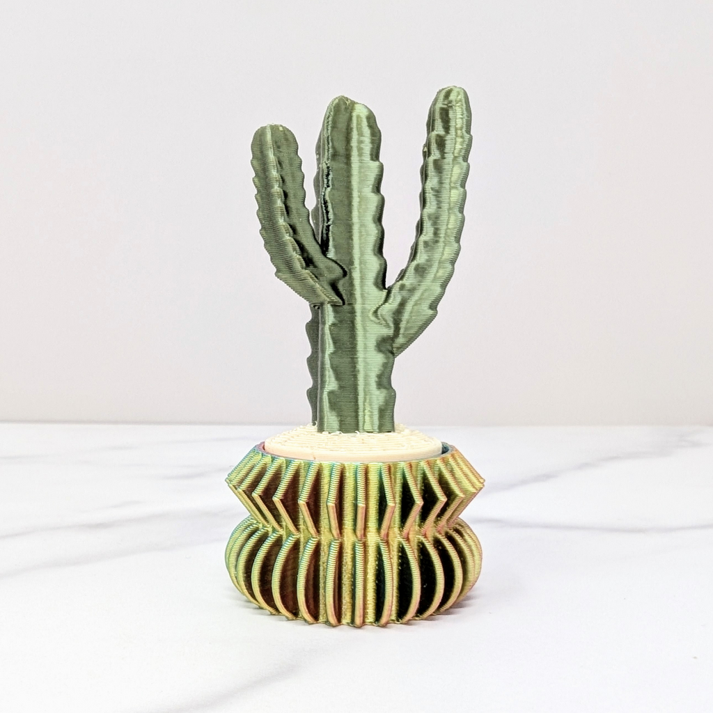 Cactus Clicker - Desert Candle Cactus, Pastel Rainbow