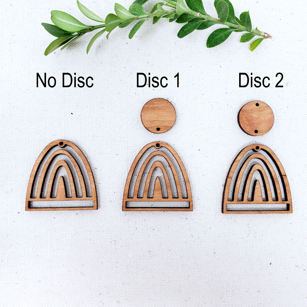 Rainbow Macrame Earring Blanks