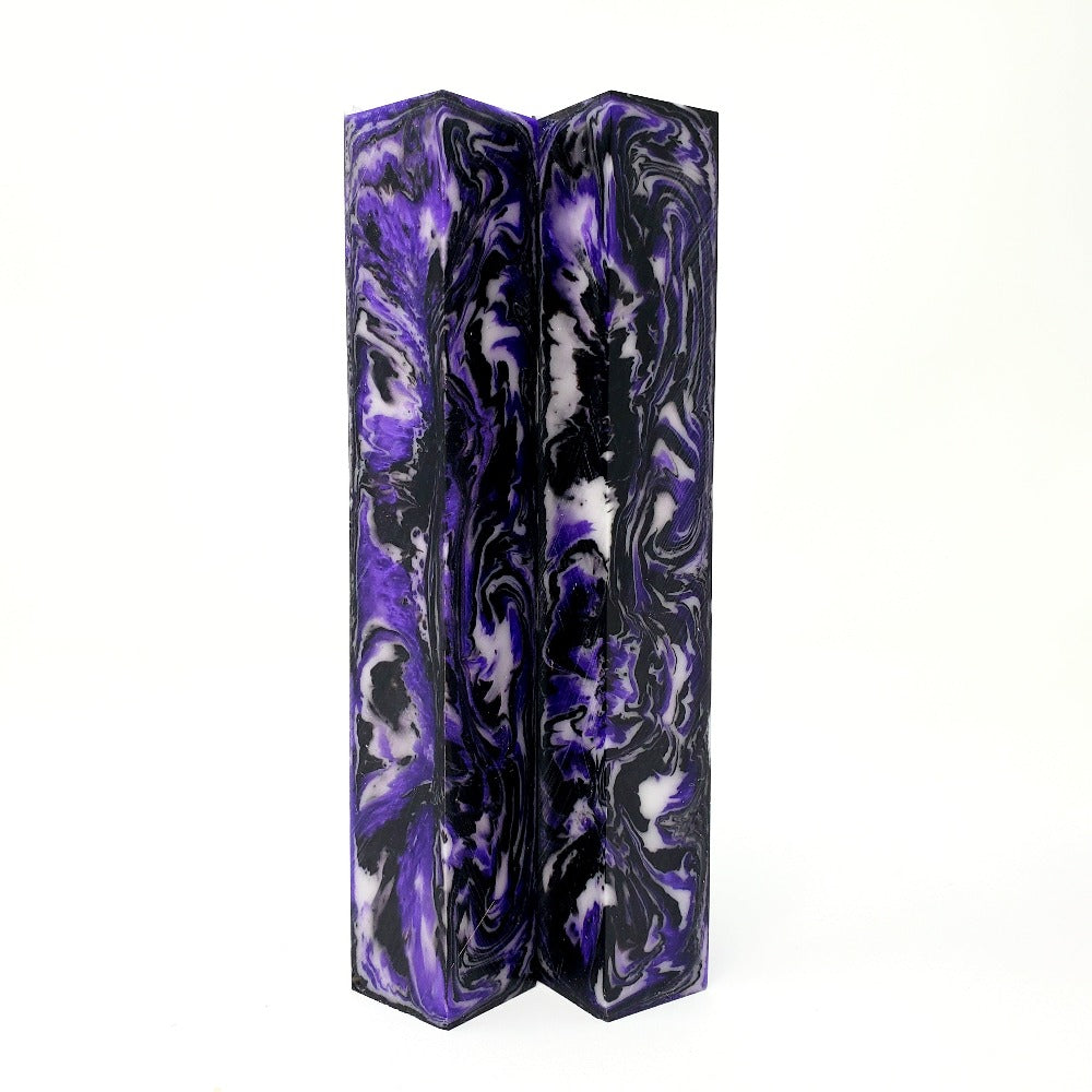 Pen Blank - Purple, Black and White