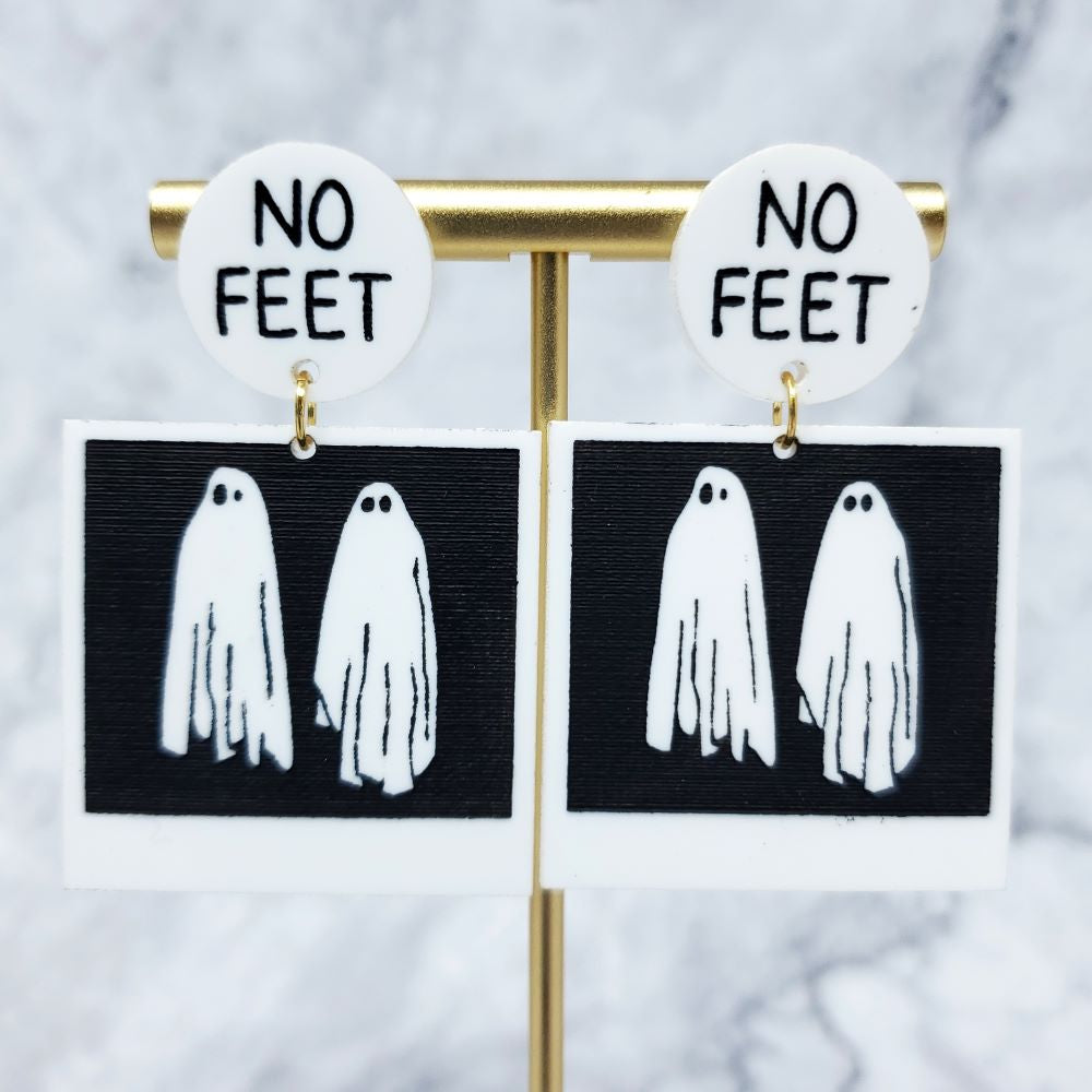 Beetlejuice Ghost Earrings