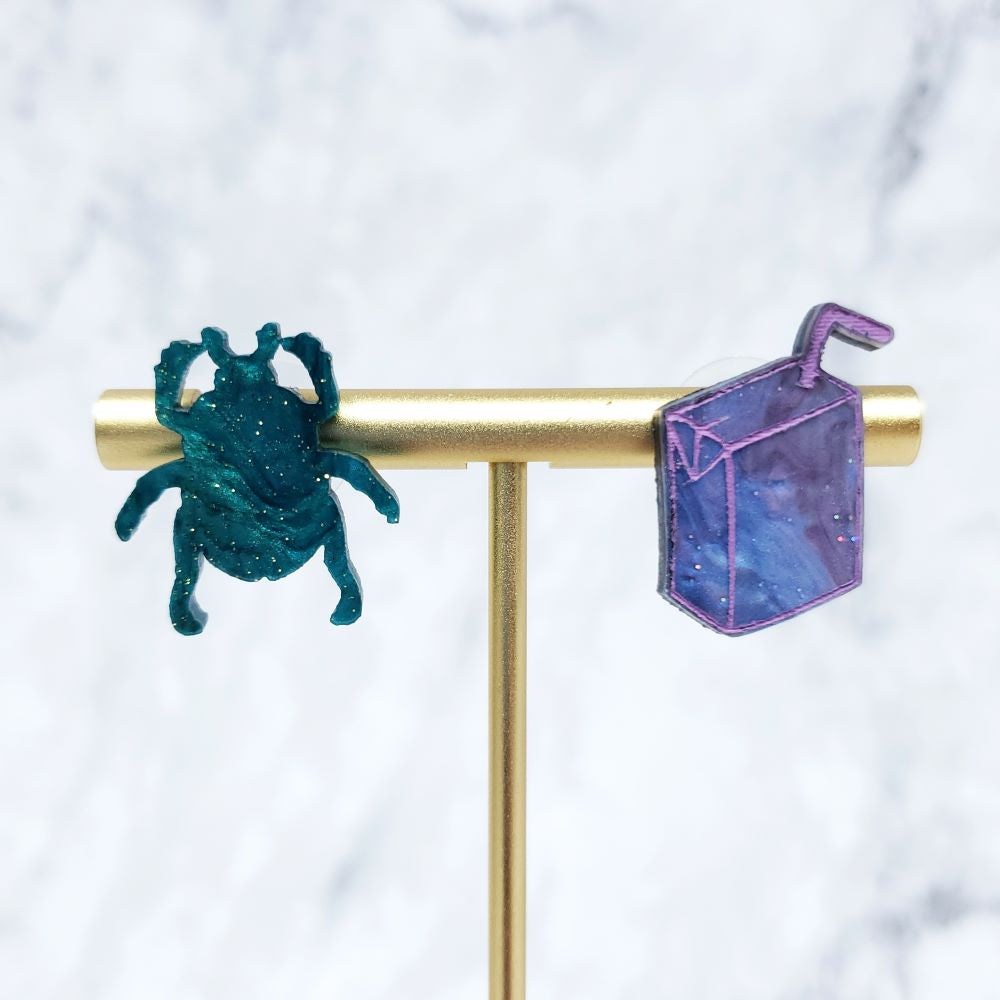 Beetlejuice Stud Earrings