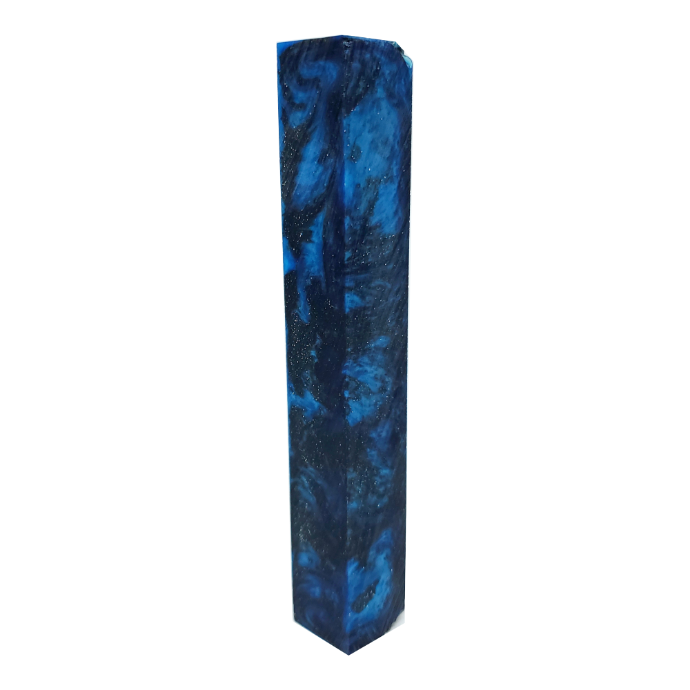 Pen Blank - Blue, Black and Rainbow Glitter